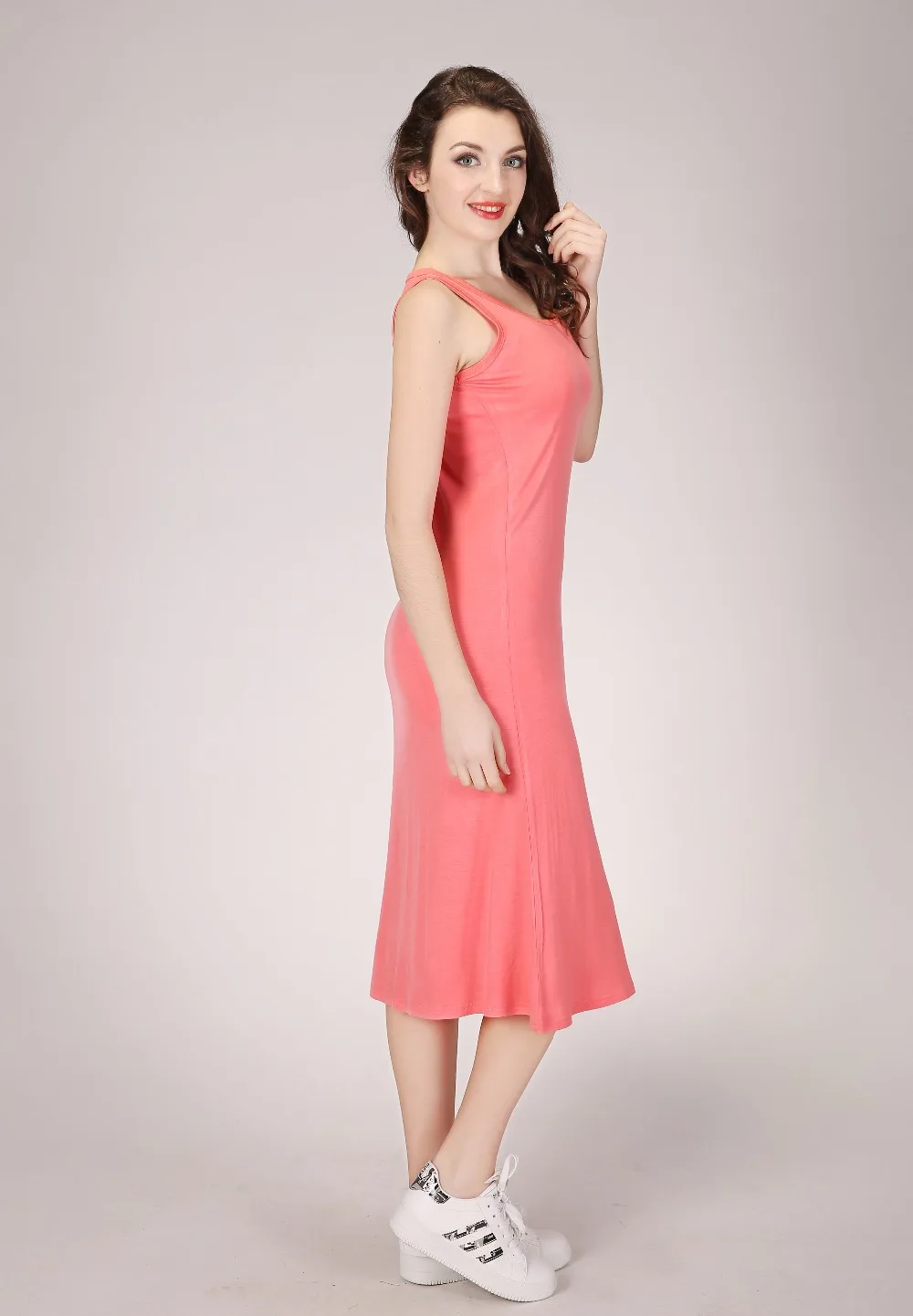 Новинка летнее платье в Корейском стиле для женщин макси свободного покроя из