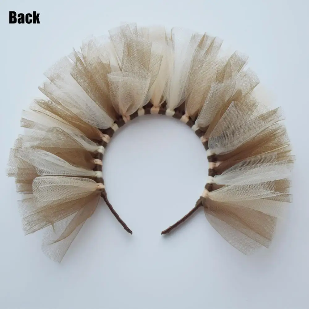 Baby Girls Lion King Tulle Headband Kids Halloween Lion Hair Accessory Baby Photo Lion Props Baby Birthday Cute Animal Hairband