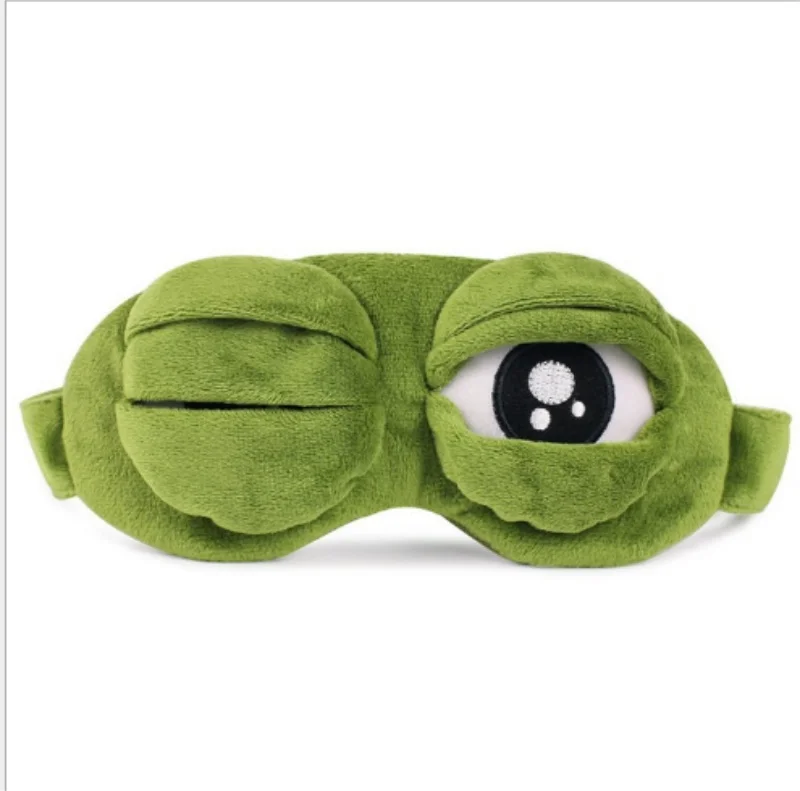 3d маска для сна Sad Frog расслабляющая повязка на глаза чехол аниме 100 шт. | Красота и