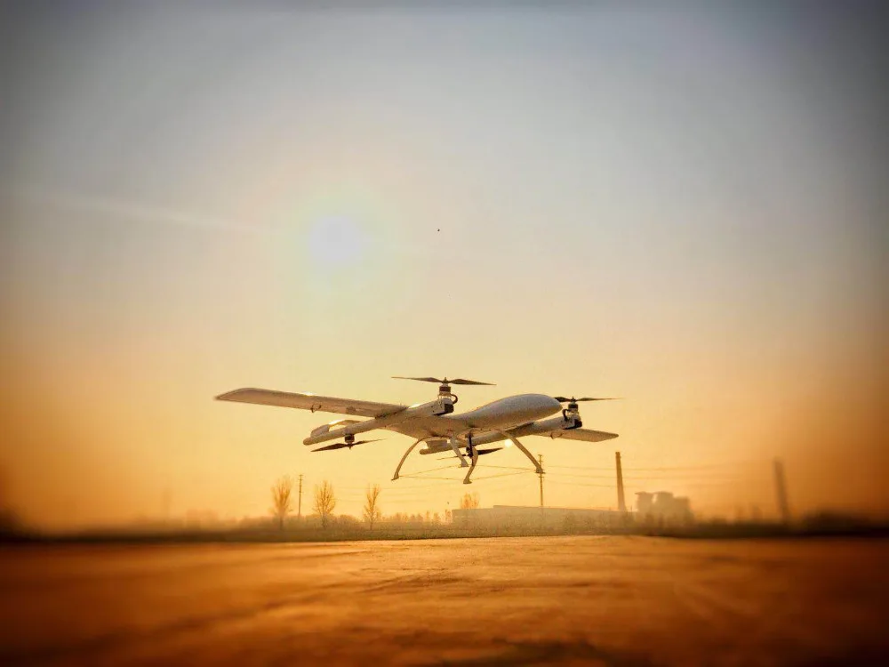 VQ100 Профессиональный Наклонный ротор БПЛА Дрон FPV Самолет вертикальный взлет и посадка Industiral БПЛА