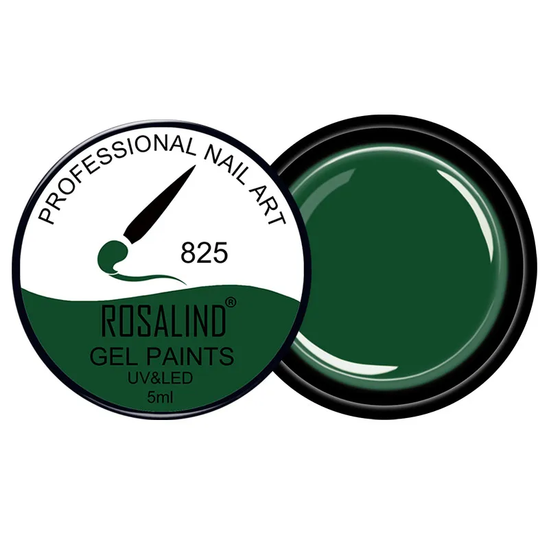 RF825 ROSALIND 5 мл Гель-лак для рисования 142 цветов набор гель-лаков для ногтей для маникюра Сделай Сам верхнее Базовое покрытие Hybird дизайн праймер для ногтей - Цвет: RF825