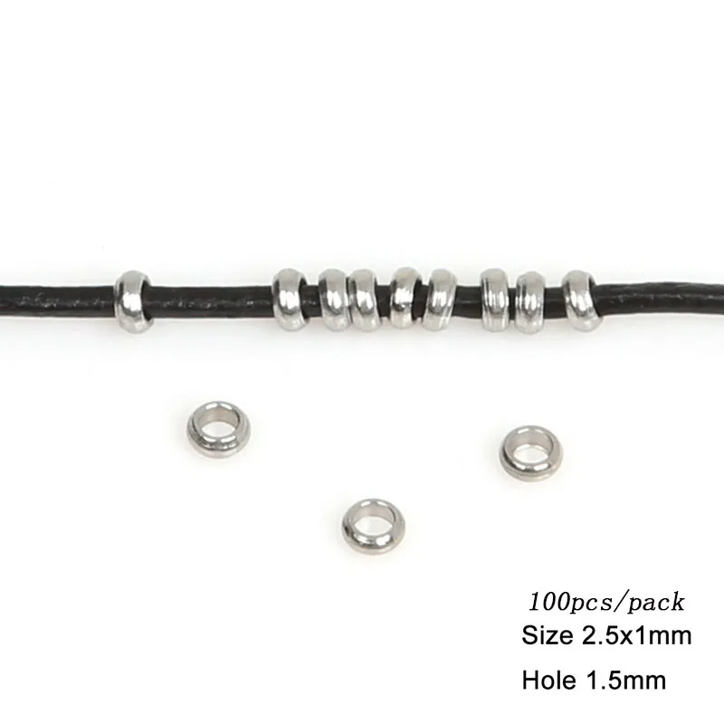 Бусины-разделители из нержавеющей стали для изготовления ювелирных изделий