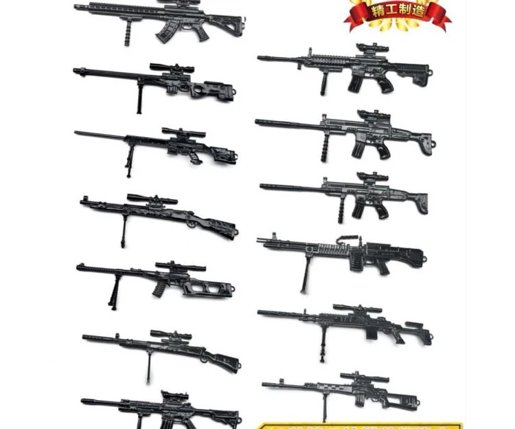 24 шт./компл. 4D монтажный пистолет имитирует True 1/6 PUBG мобильный уровень 3 рюкзак для студентов, Детские кубики, игрушки для мальчиков