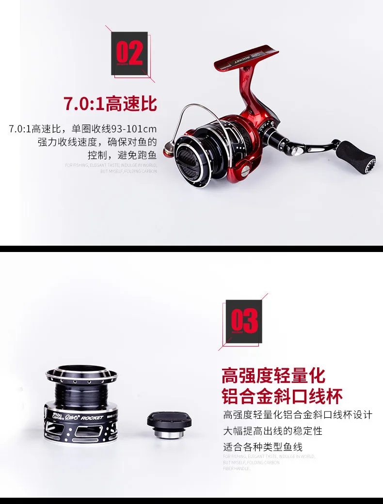 Оригинальная ракета Abu Garcia Revo 20 30 195 г/218 г 7,0: 1 9+ 1bb 4,9, максимальная Катушка для спиннинга, IM-C6 приманка из углеродного волокна