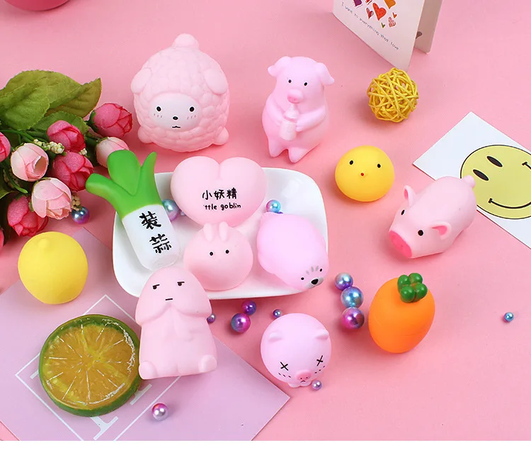 1 Pcs Bath Cartoon Soft Sprouting Cute Pink Xiaoding Bath Bombs Mold Bathing Tool Accessories Creative Mold Playing in the Bath