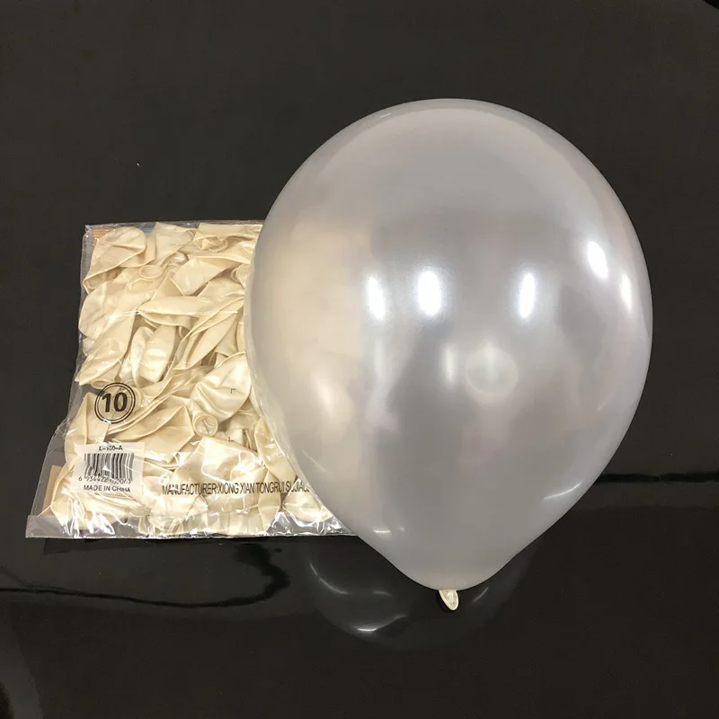 11 100Pcs birthday balloons 10inch 1.5g Latex Helium balloon Thickening Pearl party balloon Party Ball kid child toy wedding ballon - Цвет: 11