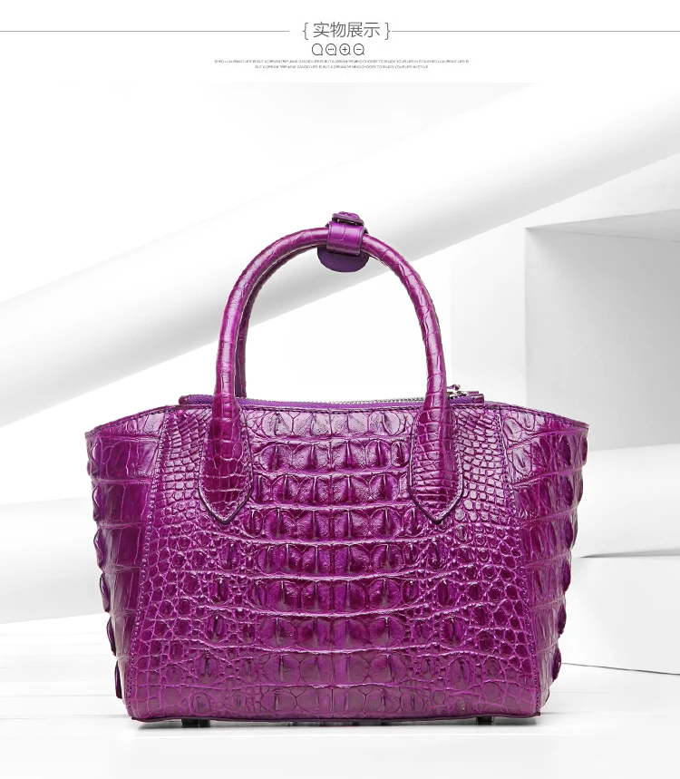 100% натуральная крокодиловая кожа женская сумка через плечо модная из кожи