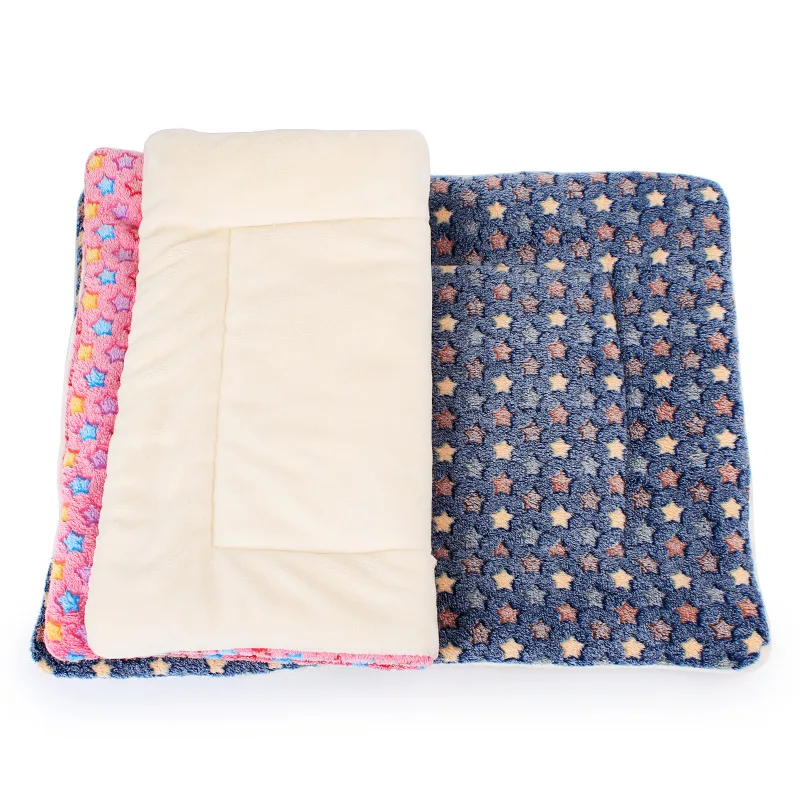 Зимний теплый чехол-накладка для кошек и собак подушка симпатичная звезда