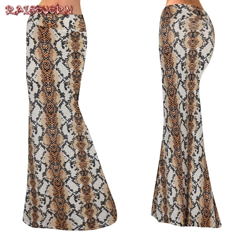 Женская юбка в стиле бохо raisvern длинная облегающая полоску для ночного клуба