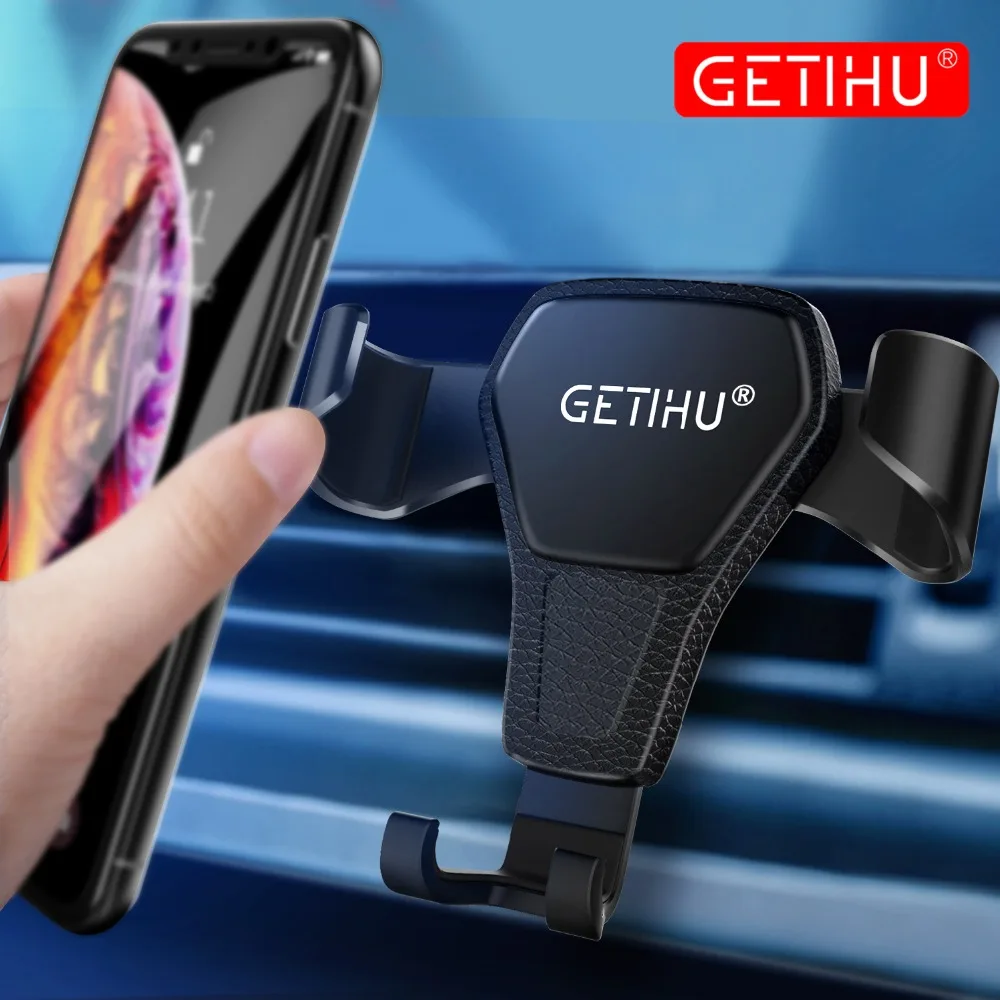 Автомобильный держатель GETIHU для телефона в автомобиле, Гравитационный держатель на вентиляционное отверстие, без магнитного магнита, держатель для телефона, подставка для сотового смартфона