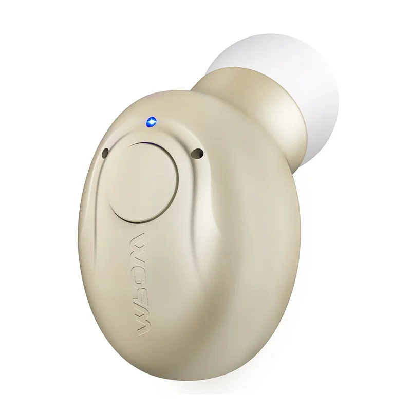 Mpow EM1 Bluetooth наушники беспроводные наушники Bluetooth вкладыши с микрофоном и 6 часов воспроизведения портативные деловые наушники для телефона - Цвет: Gold