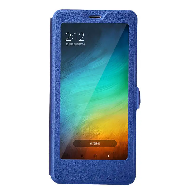 Для Xiaomi Redmi Note 7 кожаный флип чехол для 9 SE 8 Lite 5 6 Pro View Window Cover 6A 6Pro|Чехлы-книжки| |