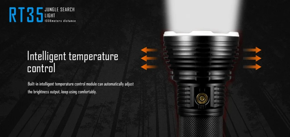 1 шт. Imalent RT35 Cree XHP35 Hi 2350 люмен светодиодный фонарик с USB зарядным фонариком для 4 шт. 18650 батареи