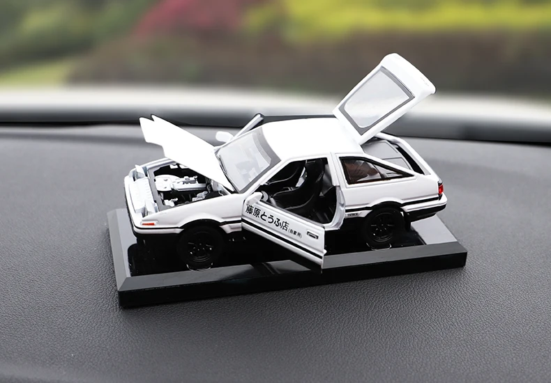 Автомобиль из 1:28 сплава, новинка, Toyota AE86, начальная Модель D, аниме, мультфильм, форсаж, со звуковым светом для мальчиков, игрушки