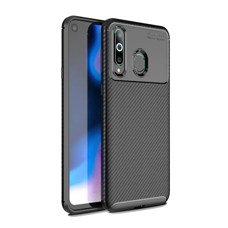 Роскошный противоударный чехол из углеродного волокна для телефона Samsung Galaxy A8S