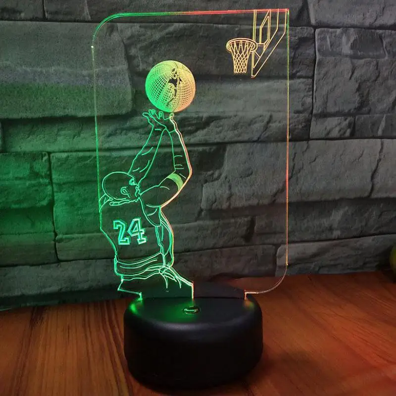 Молодежная съемка 3d видения ночник креативный красочный сенсорный зарядка