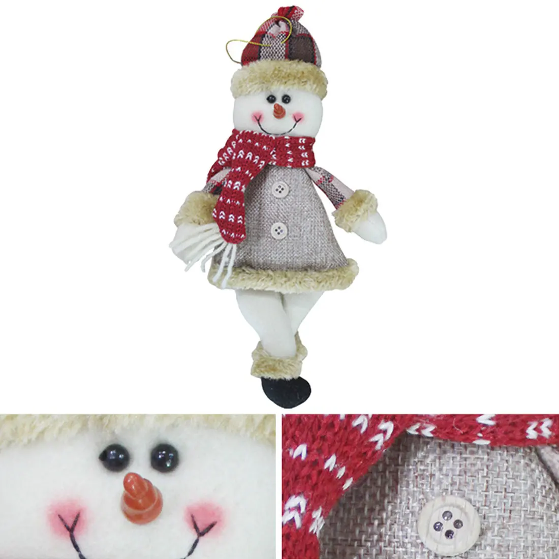 1PC Christmas Tree Decorations Santa Snowman Pendant Christmas Ornaments New Year Christmas Decorations for Home Christmas Toy