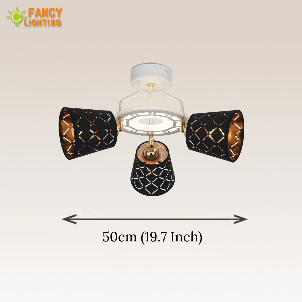 Современная люстра с шестигранной акриловой панелью светильник