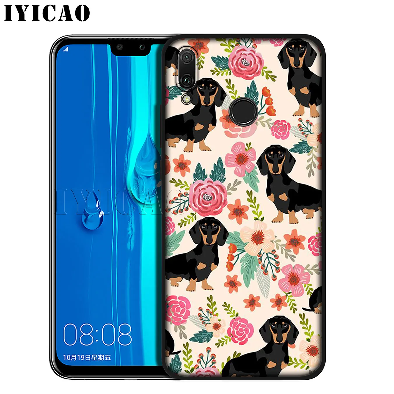 IYICAO Animals cute Dogs Dachshund Soft Phone Case for Huawei Mate 30 20 10 Pro Nova 5I 5T 5 4 4E 3i 3 2i Lite Smart |
