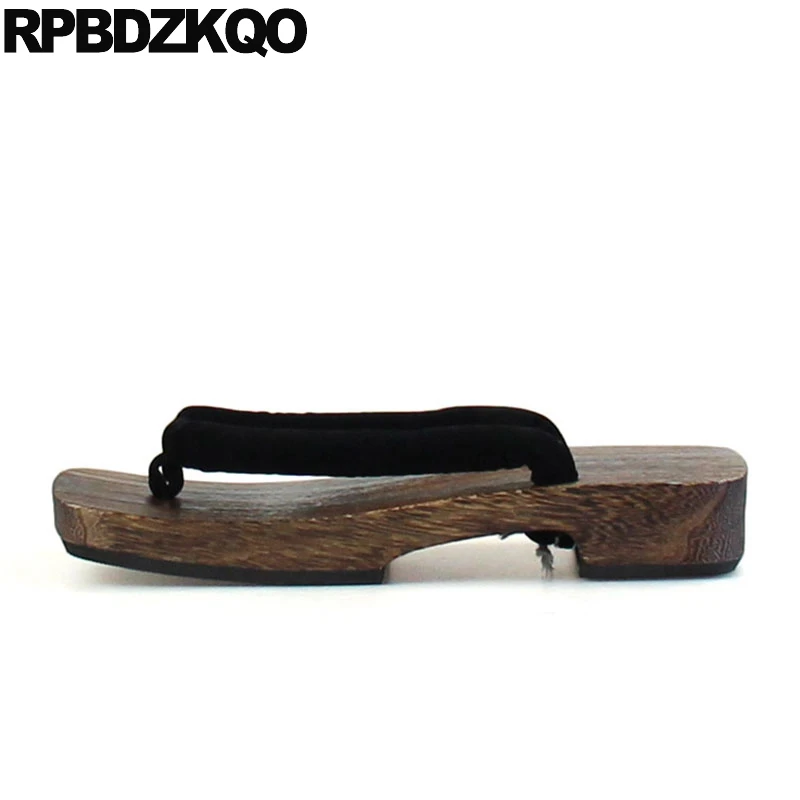 

Men Sandals Shoes Slip On Slides Platform Designer Outdoor Summer Geta Flip Flop Open Toe Japanese Clogs Slippers 2021 Black