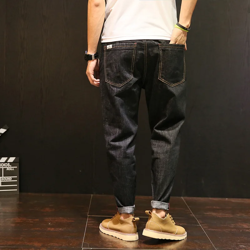 

Brand Fashion Jeans Men 2017 Winter Autumn New Jeans Male Large size Fit Zipper Casual Denim primary color pants Hip hop