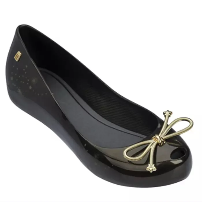 black Melissa/стильная женская обувь; прозрачные босоножки; летние женские босоножки; женская обувь Melissa; женская обувь; нескользящие женские босоножки - Цвет: black