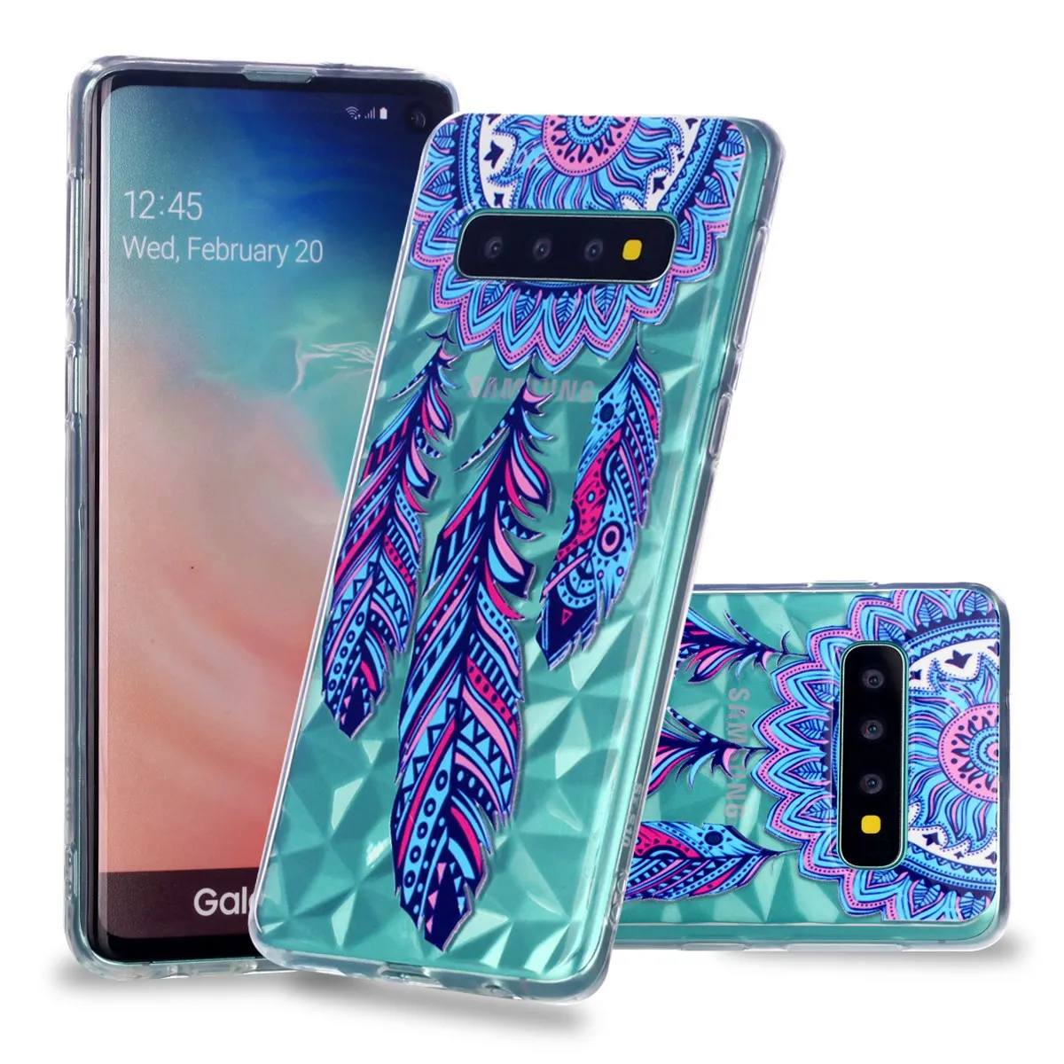 Чехол с алмазным узором для Samsung Galaxy S10 S 10 мягкий силиконовый чехол из ТПУ Модные