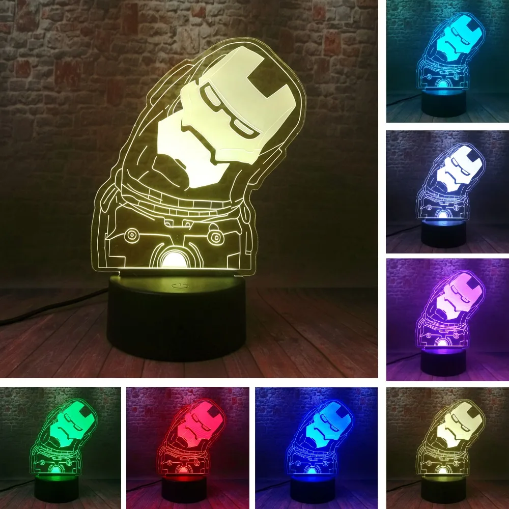 Amroe 3D мультфильм милые легенды Marvel Q Железный человек прекрасная фигура герой 7