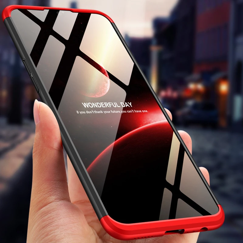 CCDZ 3 in 1 Luxury 360 Degree Full Protection Hard PC Matte Case For OPPO A7 Cover Shockproof Body Protective Phone |