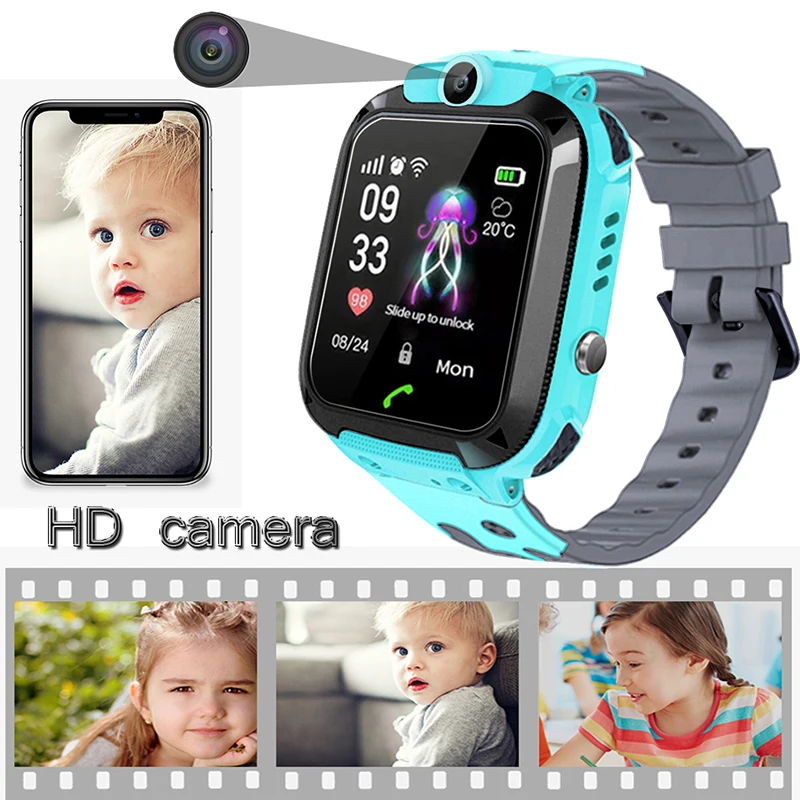 Умные часы Детские SmartWatches поддержка sim карты детские для SOS Call Location Finder Locator Tracker