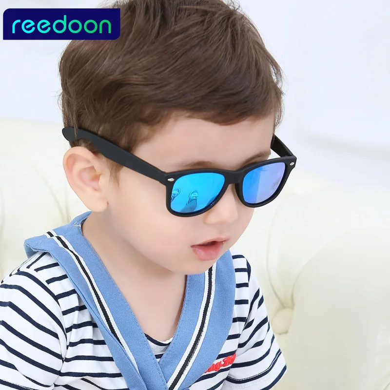 REEDOON 2017 Новая мода Дети солнцезащитные дети мальчик девочка очки Пластик Frame 8