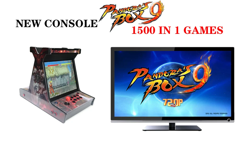 Низкая цена беспроводной Pandora Box 6 консоль с 1300 в s игра