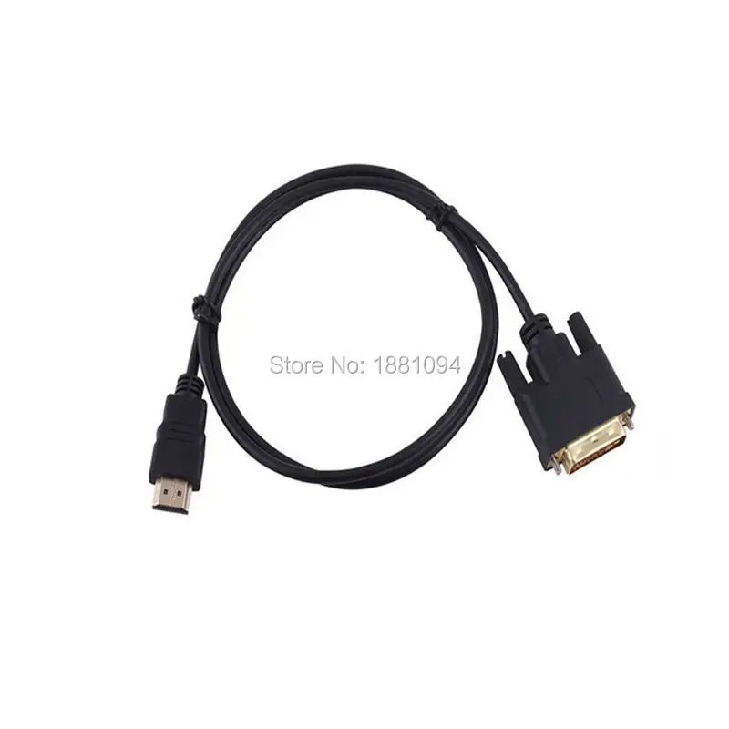 SZAICHGSI 1 м 5 2 3 HDMI к DVI 24 + контактный адаптер позолоченный кабель Папа папа для 1080P HD