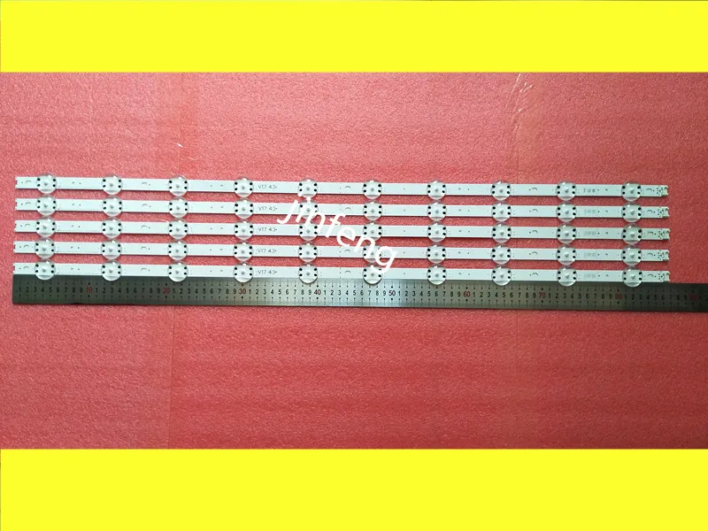 100% оригинальная новая светодиодная подсветка SUNG WEI55V0 E74739 94V-0 43 V17 ART3 2867 Rev0.3 для 43-дюймового телевизора 1 шт. = 10 светодиодов 867 мм