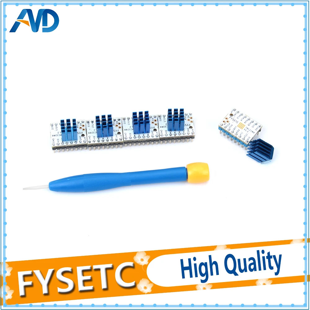 4 шт. TMC2208 v1.2 шаговый двигатель силовая трубка StepStick Встроенный ток драйвера 1.4A