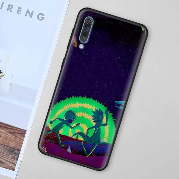 013 Рик и Морти силиконовый мягкий чехол для samsung Galaxy A50 A70 A40 A10 A20 A30 A60 A9 A8 A6 A7 черный чехол Крышка - Цвет: 013