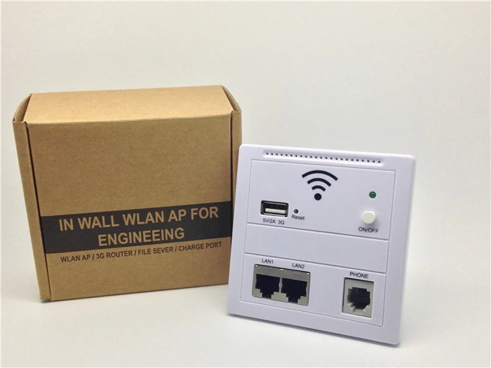 Новое поступление настенный беспроводной AP маршрутизатор 3g 5V 2A беспроводной wifi гнездо для зарядки USB Панель для компьютера сотовый телефон LAN/телефон
