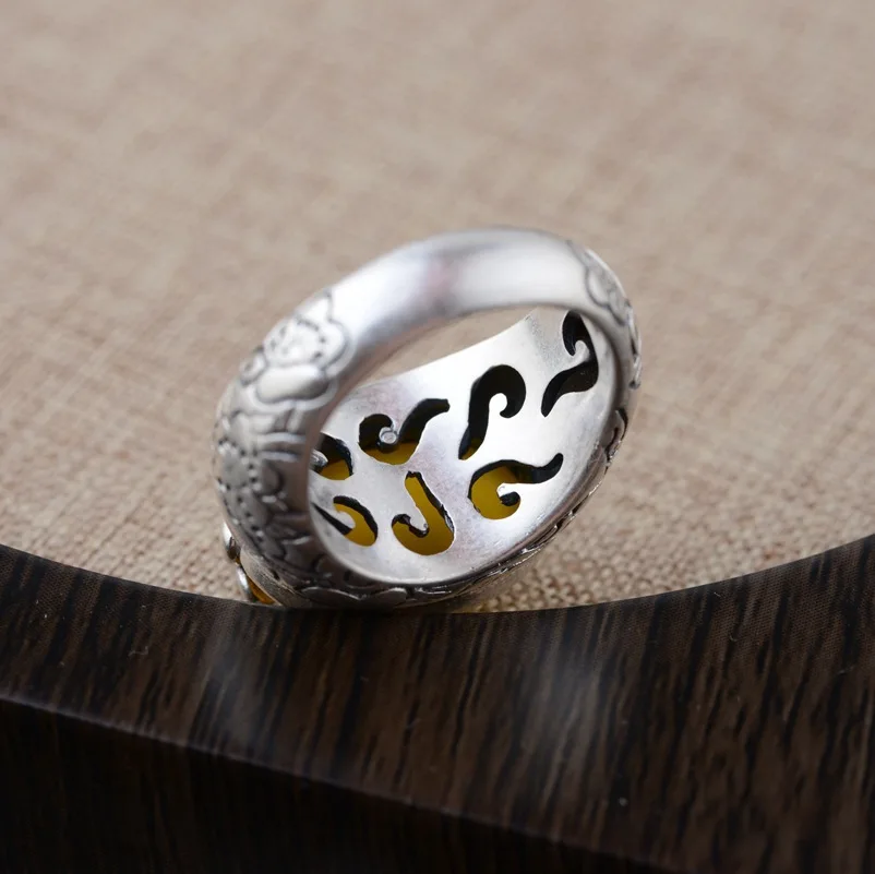 925 пробы серебряные кольца из натурального Поделочного Камня для женщин