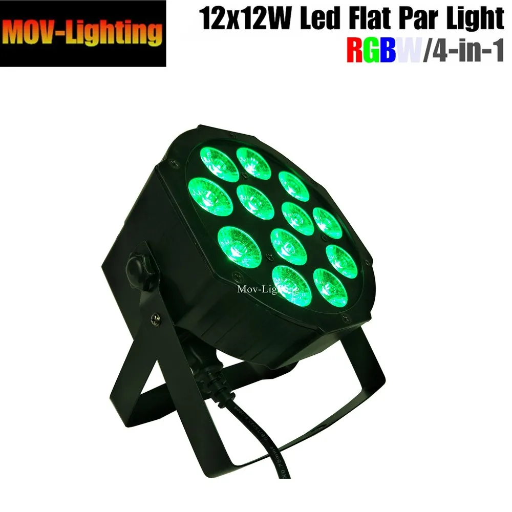 12 шт./Лот 12x12 Вт RGBW 4 в 1 LED di Lusso 8 Canali Led Flat Par dj dmx|Эффект освещения сцены| |