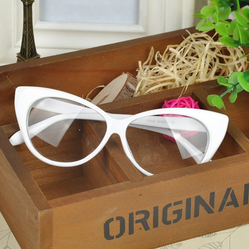 Элегантные стильные женские очки кошачий глаз оправа для очков красочные отдыха