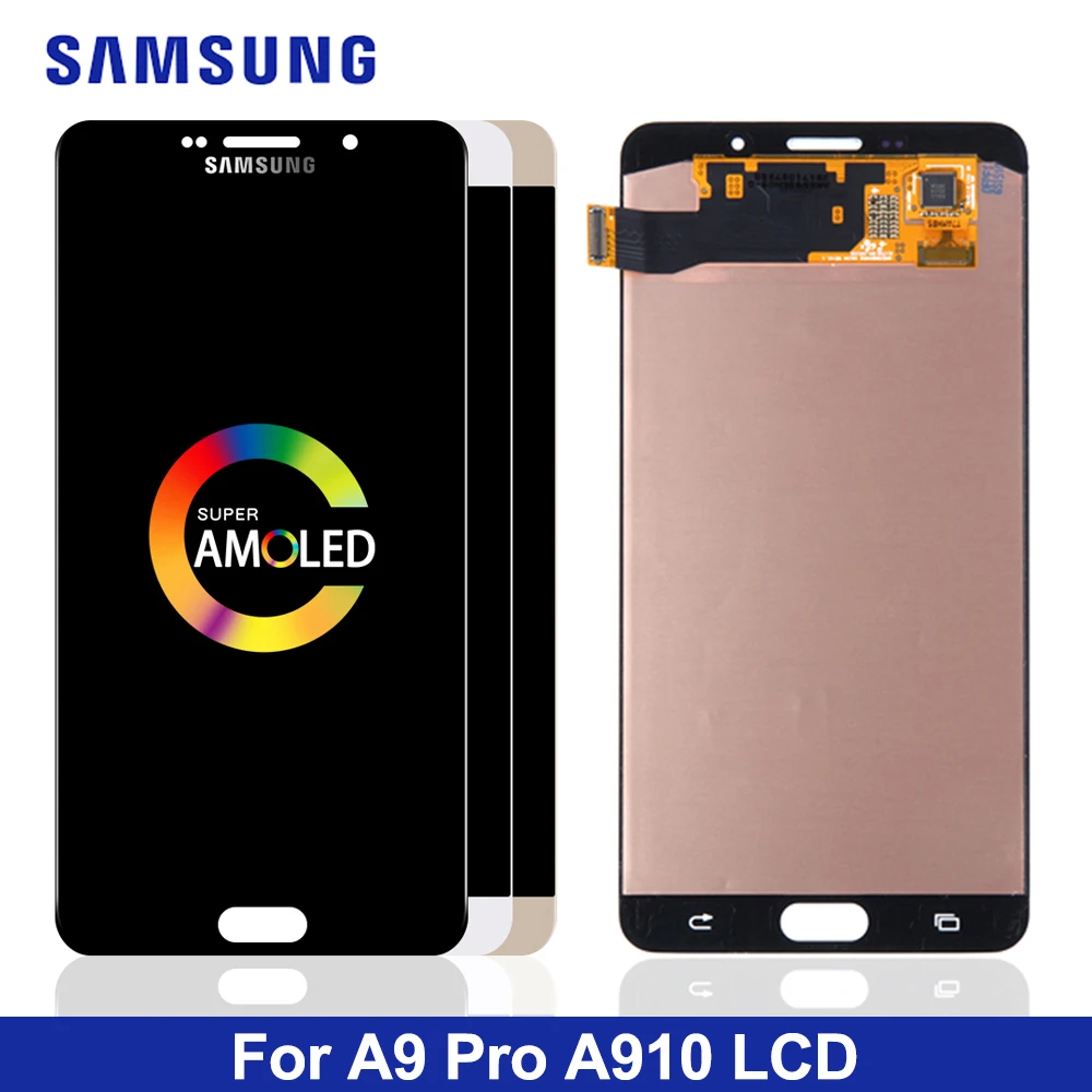 6," ЖК-дисплей для SAMSUNG Galaxy A9 ЖК-экран сенсорный дигитайзер A9 pro A910 A9100 ЖК-дисплей Замена