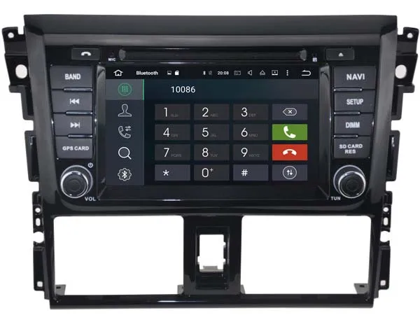 Для TOYOTA YARIS 2014 Android 8 0 автомобильный dvd плеер Восьмиядерный (8 ядер) 4G RAM 1080P 32GB ROM WIFI gps