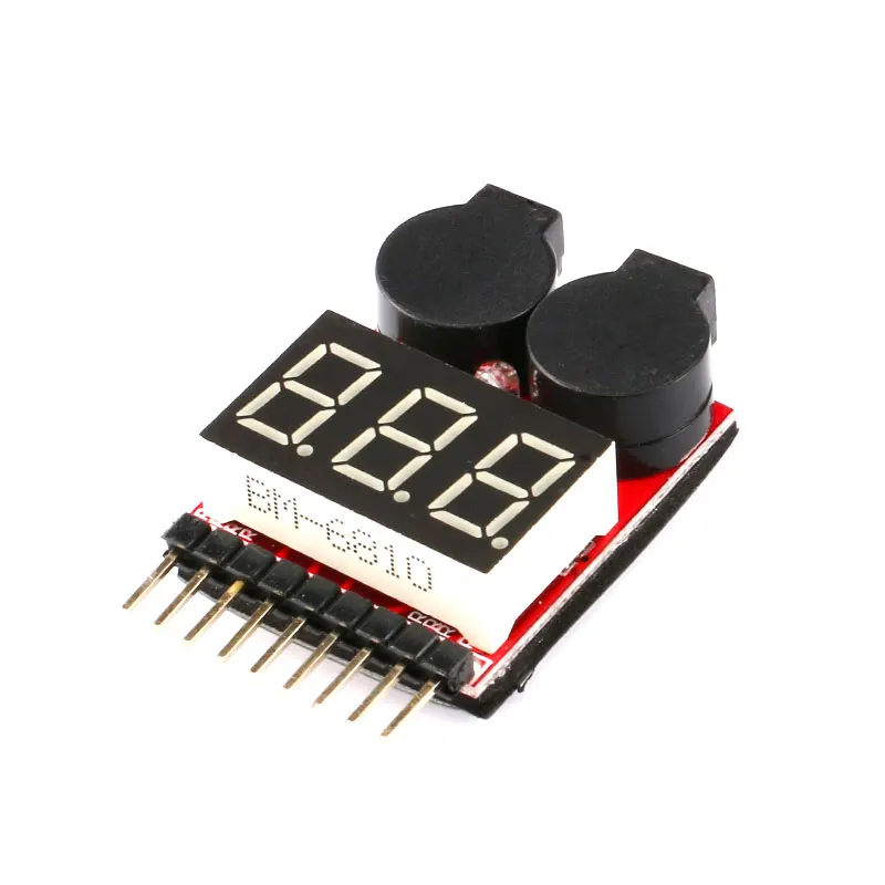 Цифровой 1 S-8 S светодиодный Lipo/li-ion/Fe батарея низкого напряжения Звуковой сигнал индикатор напряжения проверки Тестер