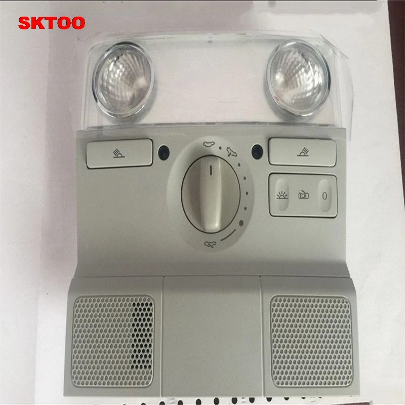 gray Купольный светильник, Передние потолочные лампы, лампы для чтения, интерьерные лампы для Volkswagen Sagitar MAGOTAN Golf6 MK6 Jetta MK5 Passat B6 - Испускаемый цвет: gray