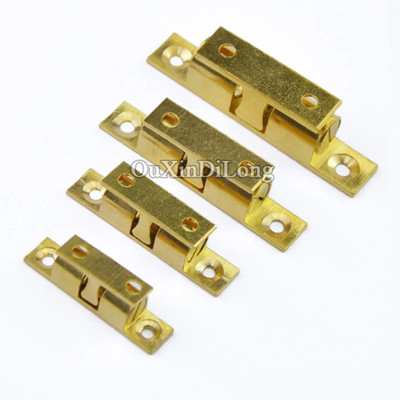 

Express Shipping ! Wholesale 200PCS Brass Cupboard Drawer Cabinet Double Ball Catch Door Latch Touch Beads