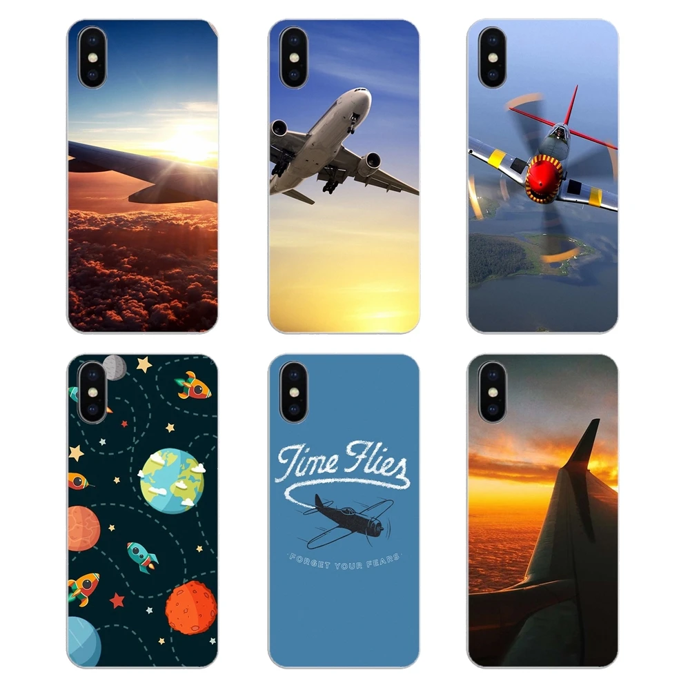 Soft Case Airplane At Sunrise aircraft plane For Huawei Honor 7X V10 6C V9 6A Play 9 Mate 10 Pro Y7 Y5 P8 P10 Lite Plus GR5 2017 |