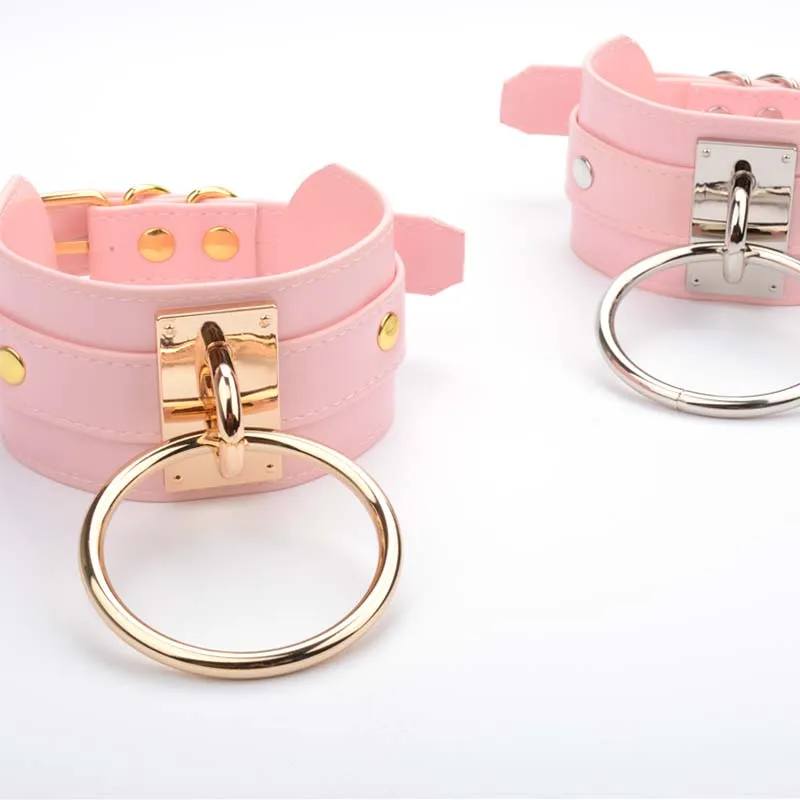 Большой 100% ручной работы БДСМ чокер для женщин высокий ремешок бондажа