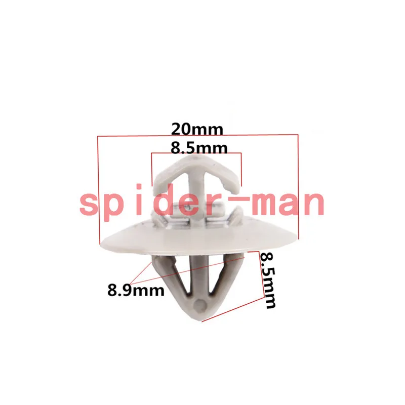 

50Pcs 8.9mm Hole Interior Panel Car Door Trim Retainer Fastener Rivets Clips