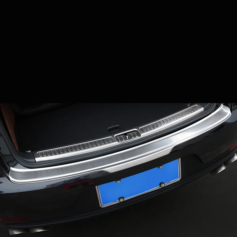 Lsrtw2017 нержавеющая сталь багажник автомобиля Защитная панель для porsche macan Boxter cayenne