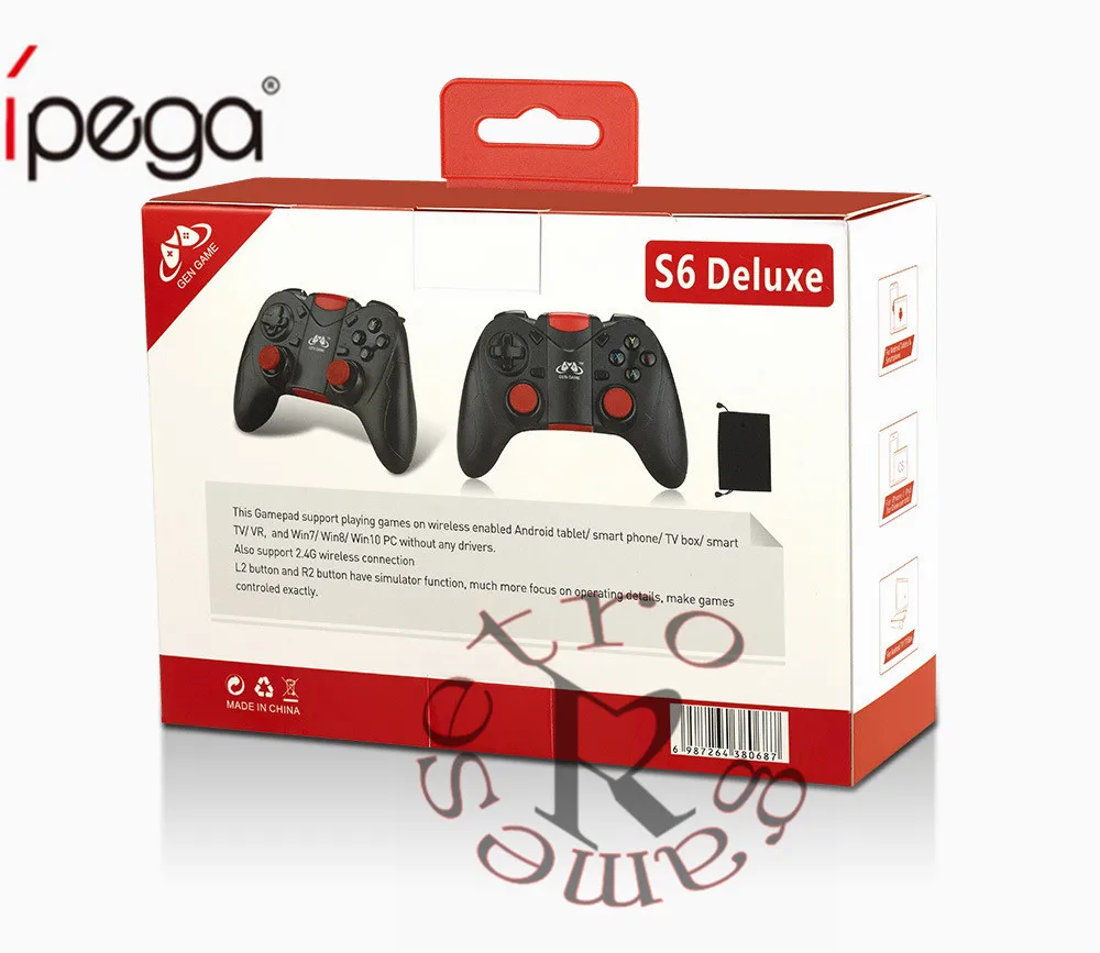 GEN GAME S6 Deluxe геймпад беспроводной Bluetooth 3 0 джойстик игровой контроллер для iPhone iPad